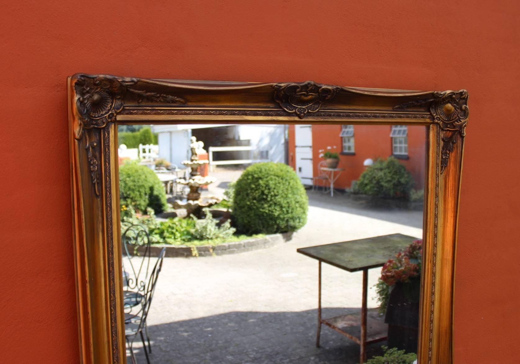 Other Large Mirror with a Gilded Frame from Around the 1930s