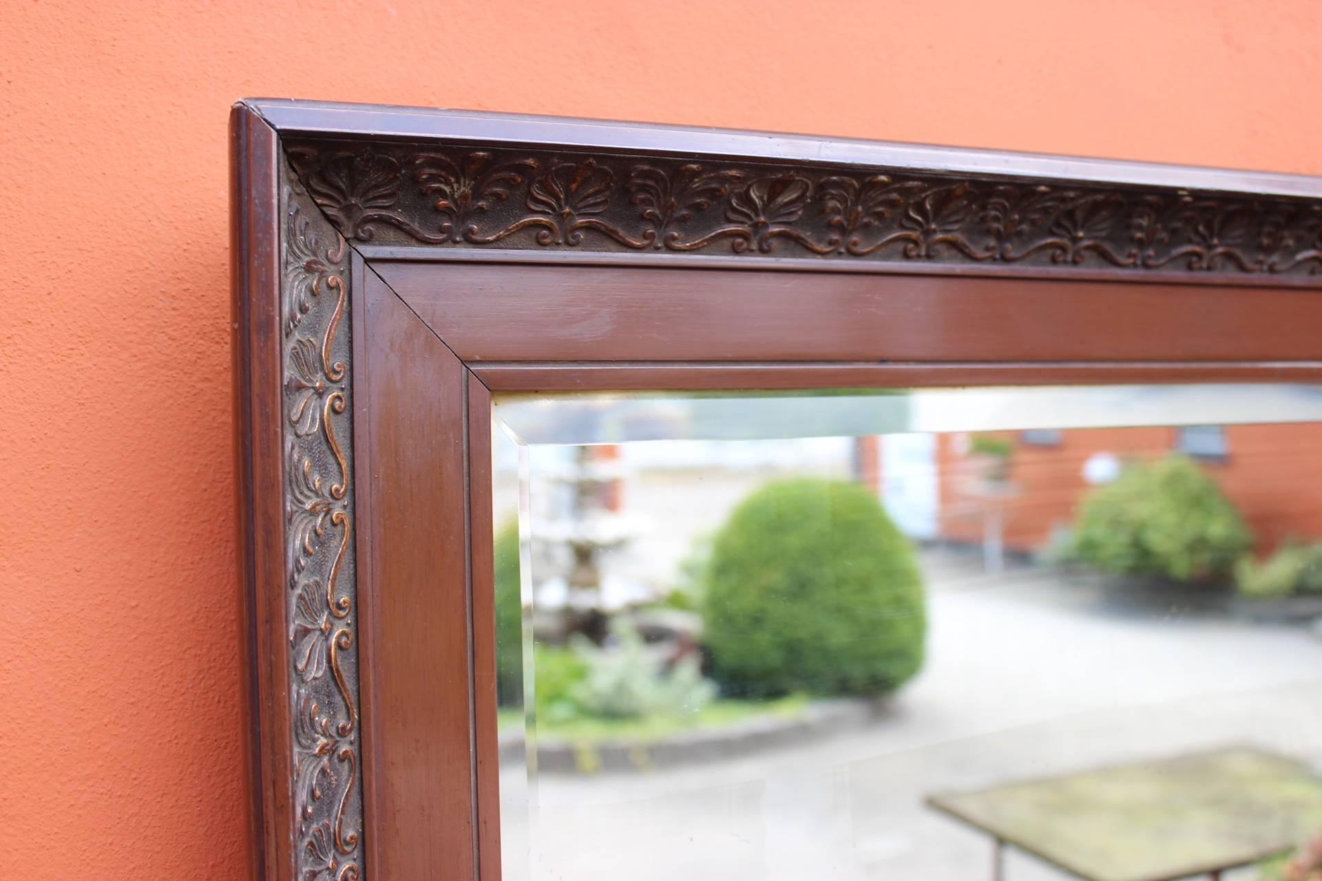 Other Mirror in Polished Mahogany and Faceted from circa 1920s