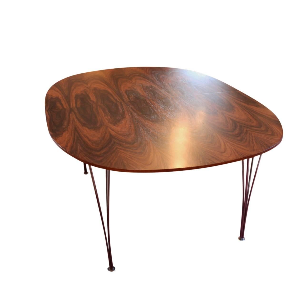 Danish Super Ellipse Table in Rosewood by Piet Hein, Arne Jacobsen and Bruno Mathsson