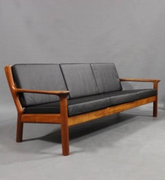 Three-Seat Sofa in Teak by Juul Kristensen and Glostrup Furniture, 1960s