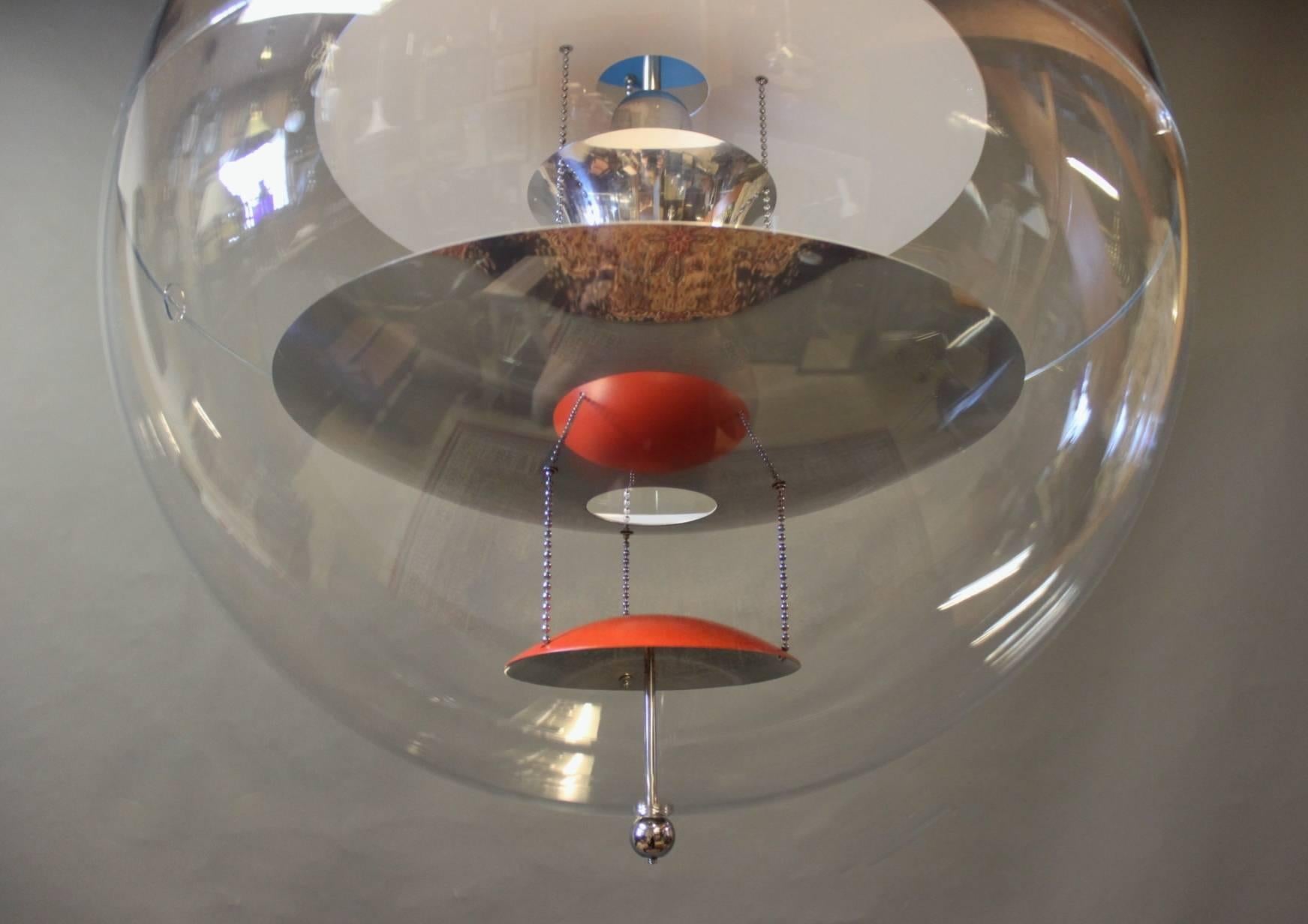 Scandinavian Modern Globe 50 by Verner Panton and Verpan, 1980s
