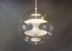 Globe 40, with Opaline Glass by Verner Panton and VerPan, 1980s