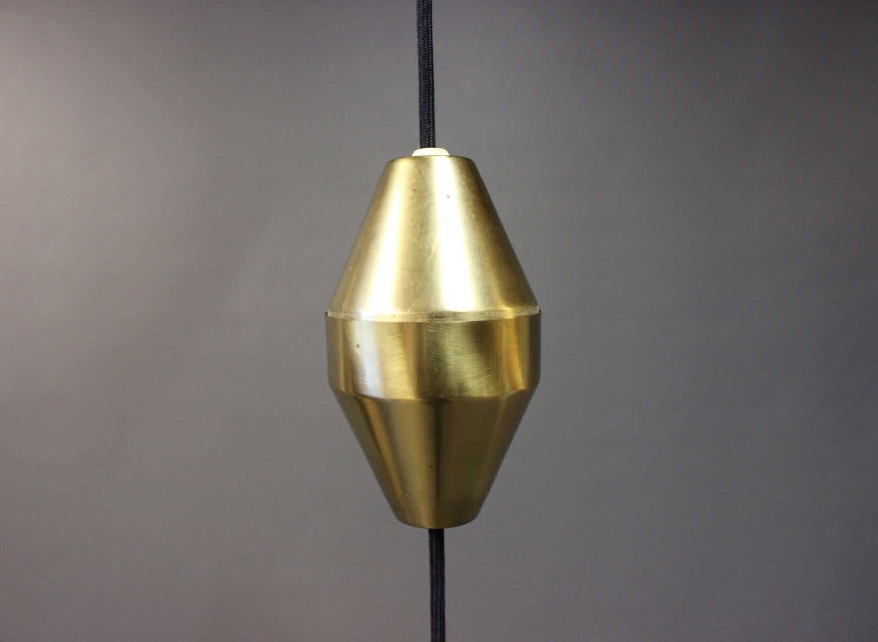 Mid-20th Century Brass Pendant, Model P925, by Frits Schlegel for Lyfa, 1960s