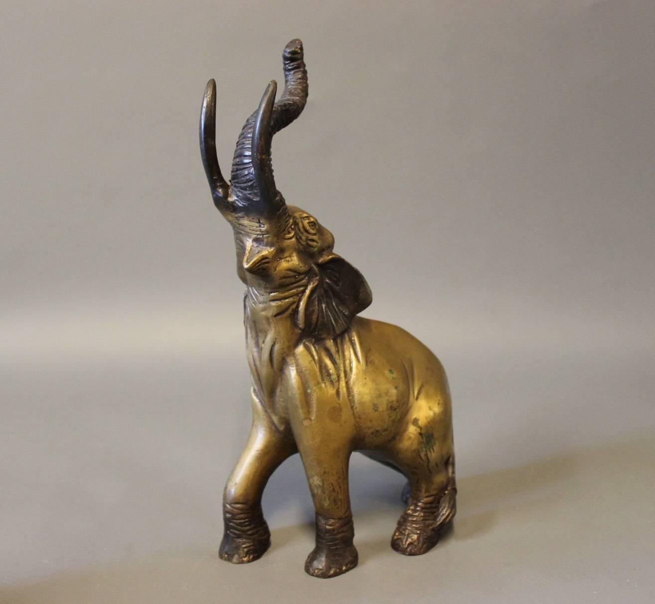 Other Pair of Brass Elephants from the 1930s