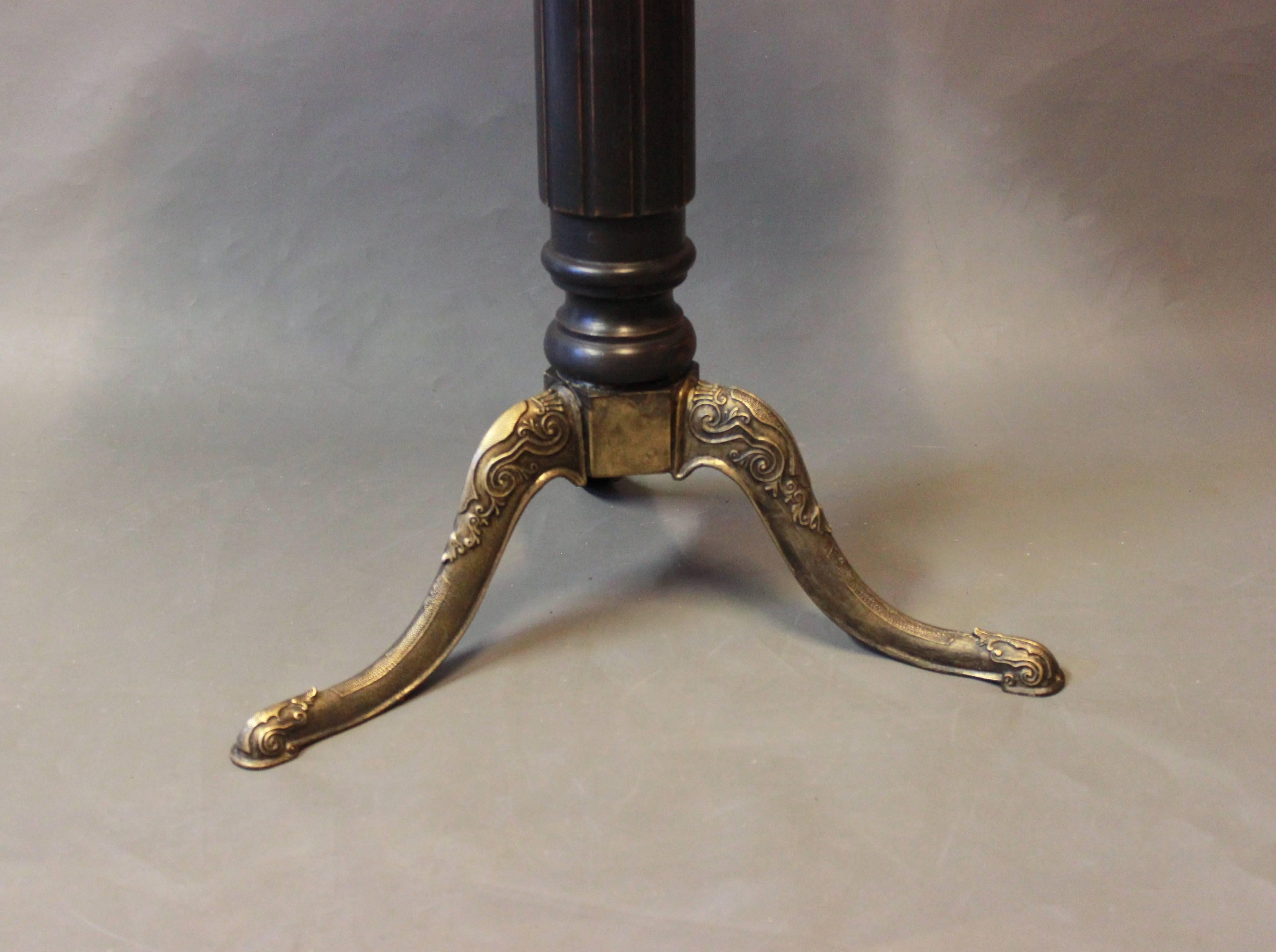Other Side Table with Top and Legs of Brass from the 1920s