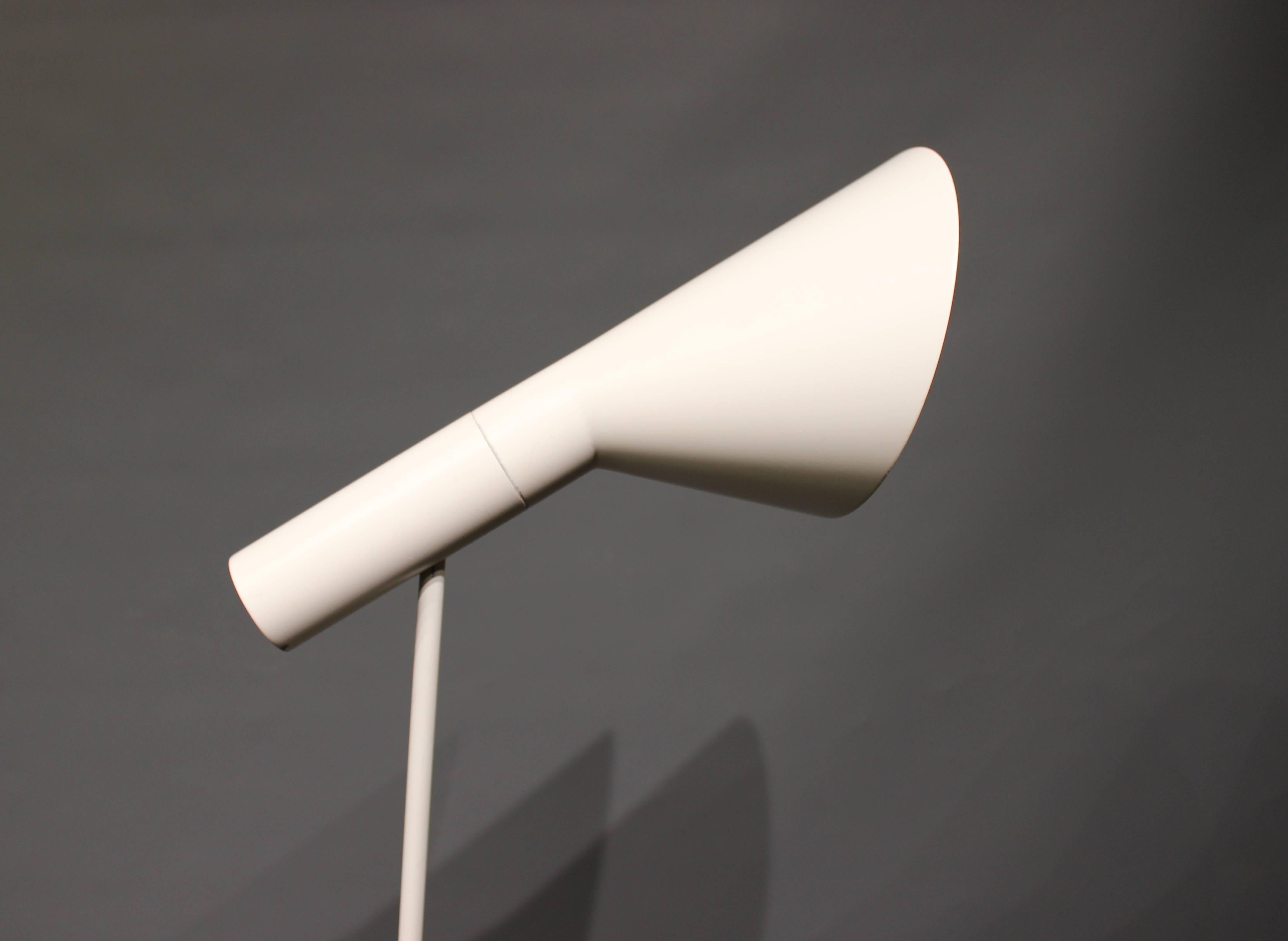 Danish White Floor Lamp by Arne Jacobsen and Louis Poulsen