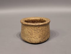Small Stoneware Vase/Jar in Light Brown by Saxbo
