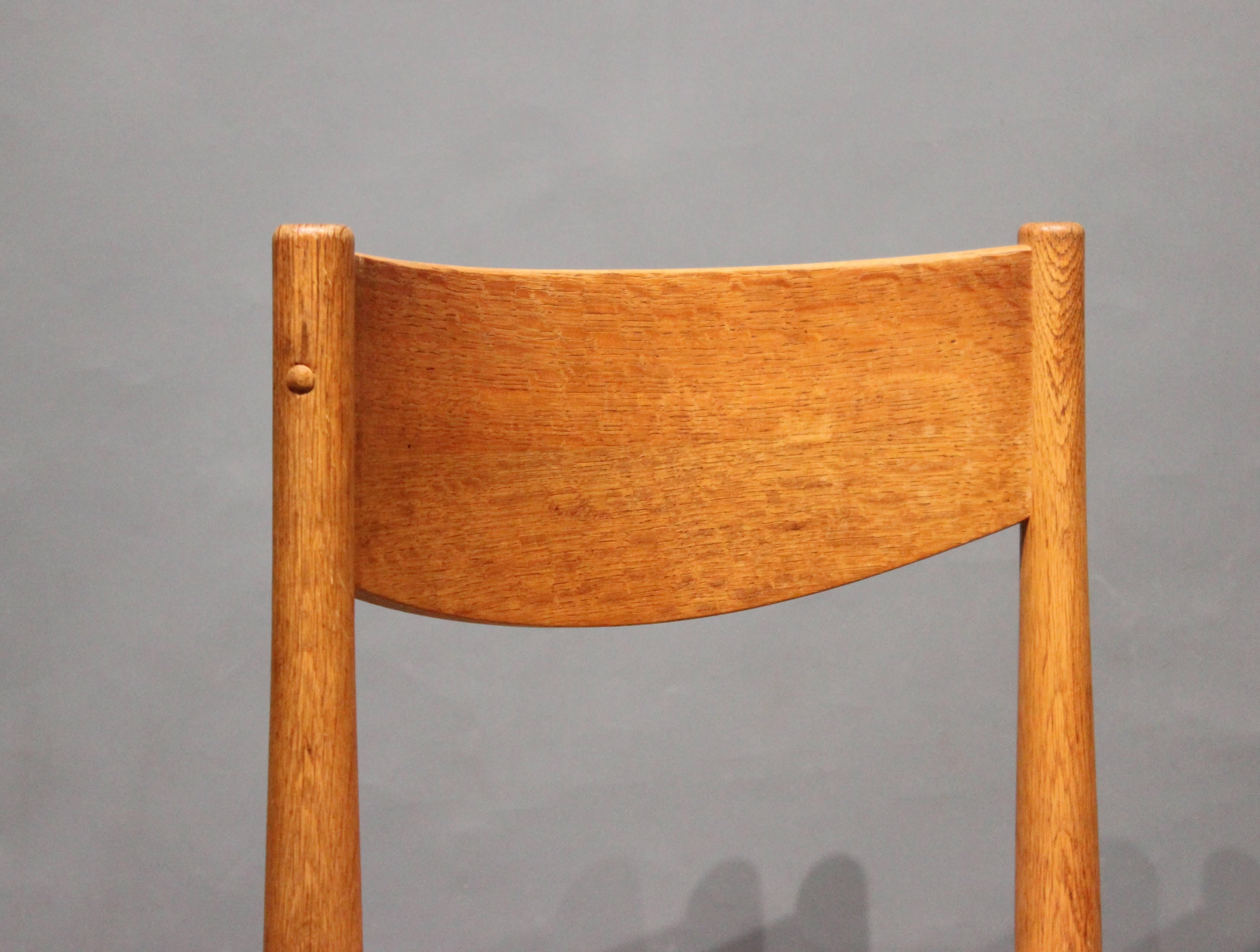 Mid-20th Century Set of Six Dining Room Chairs in Oak by Poul M. Volther & Frem Røjle, 1960s