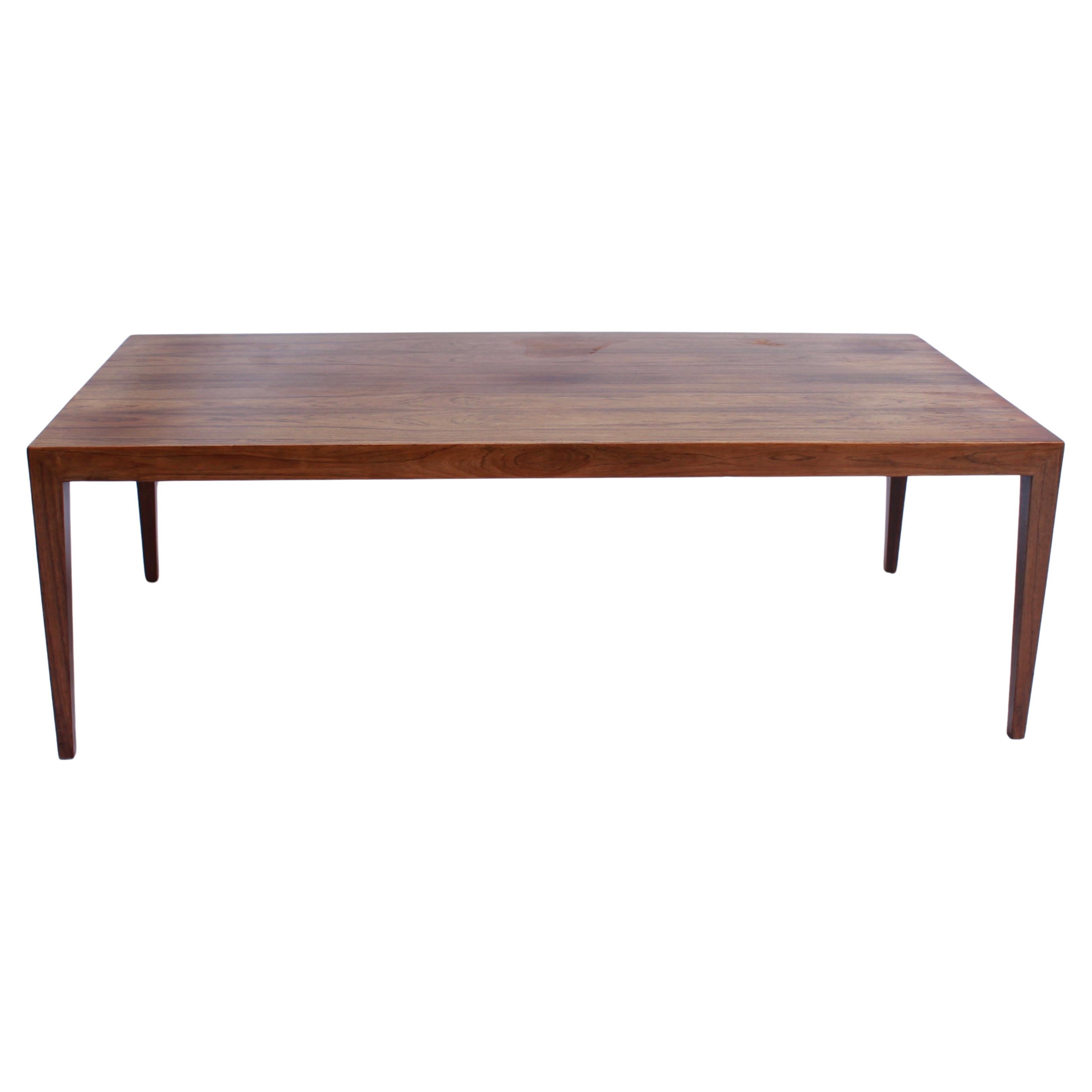 Coffeetable in Rosewood by Severin Hansen and Haslev, 1960s For Sale