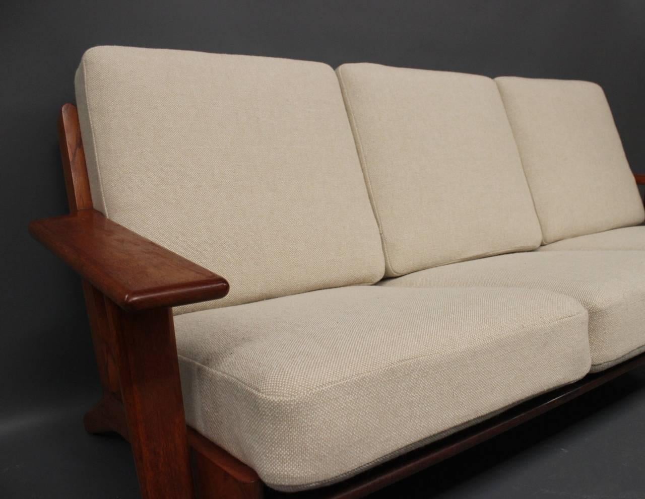 Mid-Century Modern Hans J. Wegner GE290 Sofa in Teak from 1960 For Sale