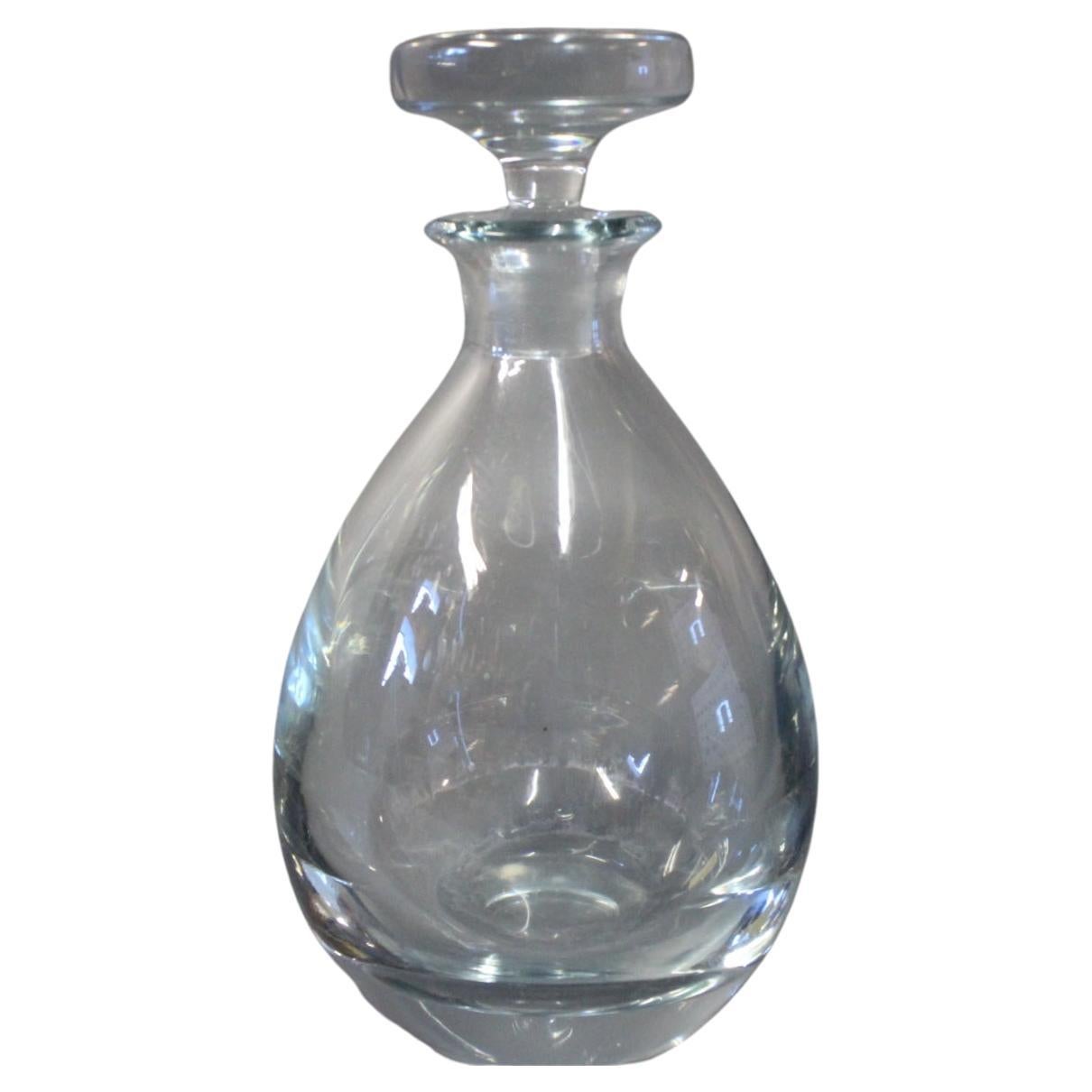Decanter in vetro di Strömbergshyttan Svezia risalente agli anni '50 in vendita