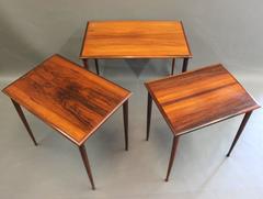 Rosewood Nesting Tables by BC Furniture, Danish Design, circa 1960