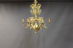 Brass Church Chandelier from 1850