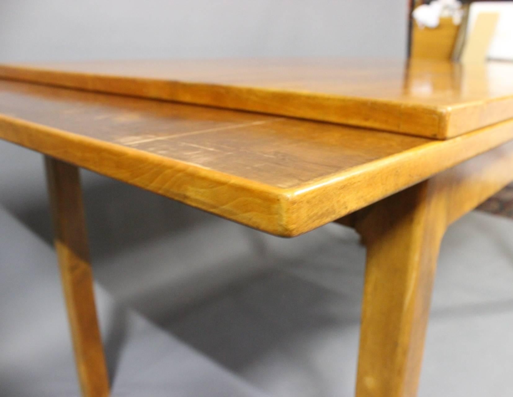 Extension Table in Walnut by Danish Master Cabinetmaker, circa 1940 For Sale 2
