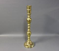 Altar Candlestick in Brass from Denmark, circa 1920