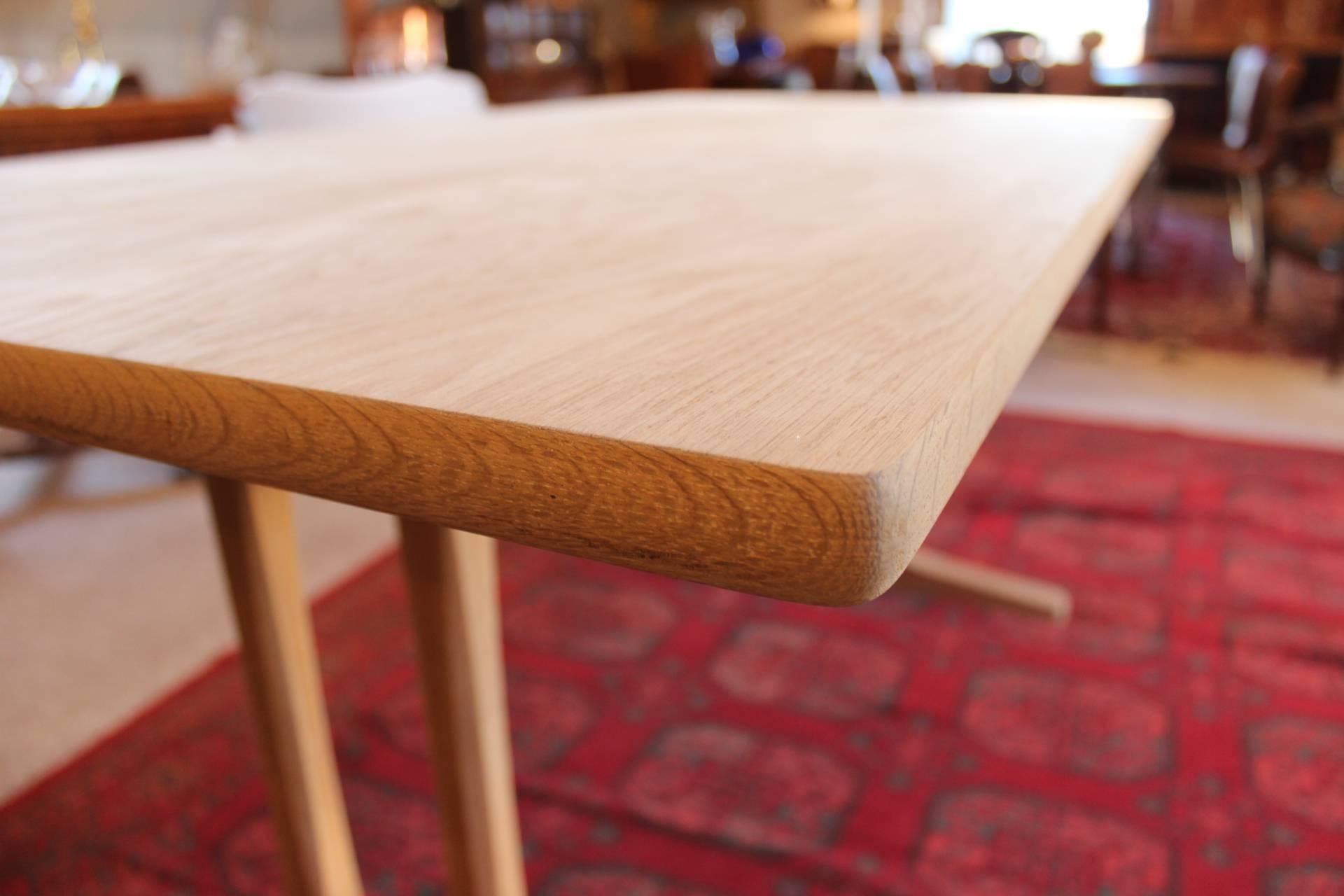 Scandinavian Modern Shaker Dining Table, C18, Designed by Børge Mogensen and F.D.B. Furniture, 1957