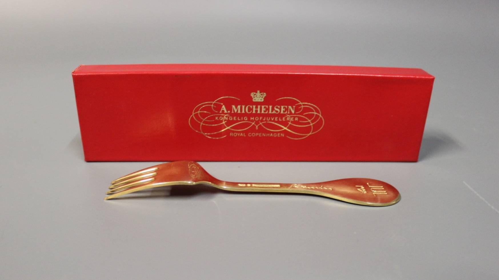 Danish Christmas Fork by A. Michelsen from 1999