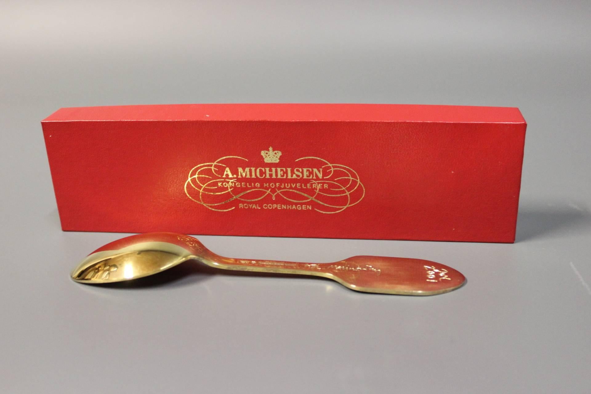 Danish Christmas Spoon by A. Michelsen from 2001