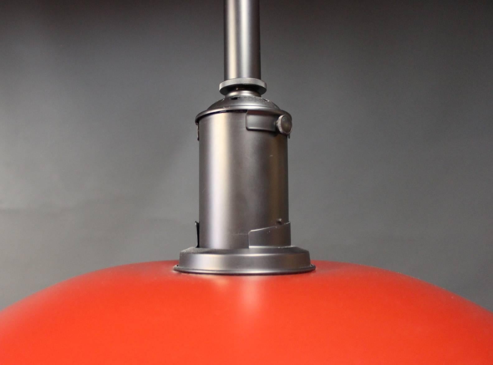 PH3½-3 Pendant in Red and White by Poul Henningsen and Louis Poulsen, 2014 In Good Condition In Lejre, DK