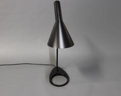 Black Aj Table Lamp, Model 1808, by Arne Jacobsen and Louis Poulsen, 1960