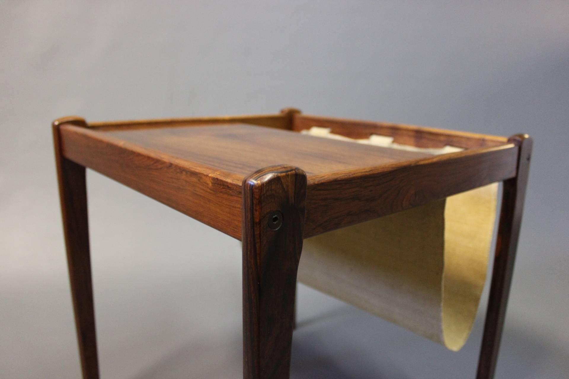 Mid-20th Century Small Newspaper Holder in Rosewood, Danish Design, 1960s