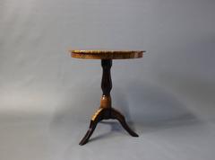 Antique Italian Lamp Table in Walnut from, circa 1880