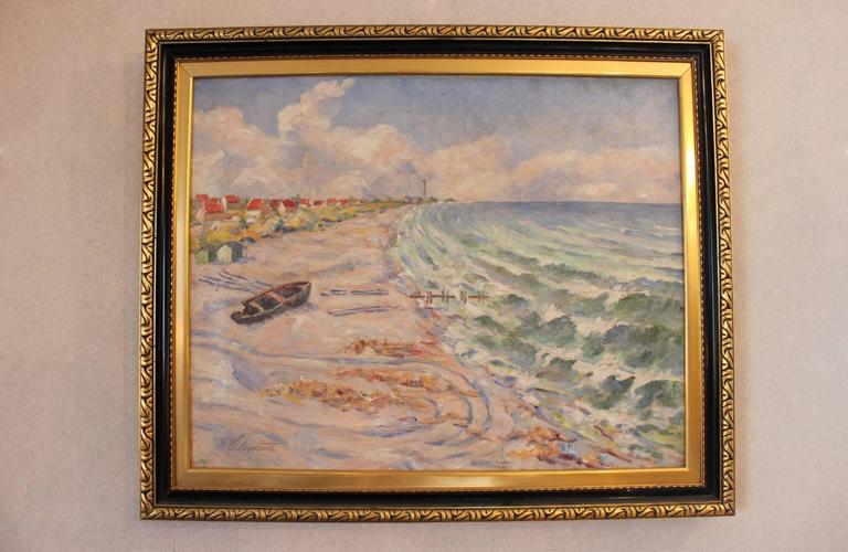 Painting of a Danish beach signed by Clement from circa 1930s.
Measurements without frame:
H - 40 cm and W - 50 cm.