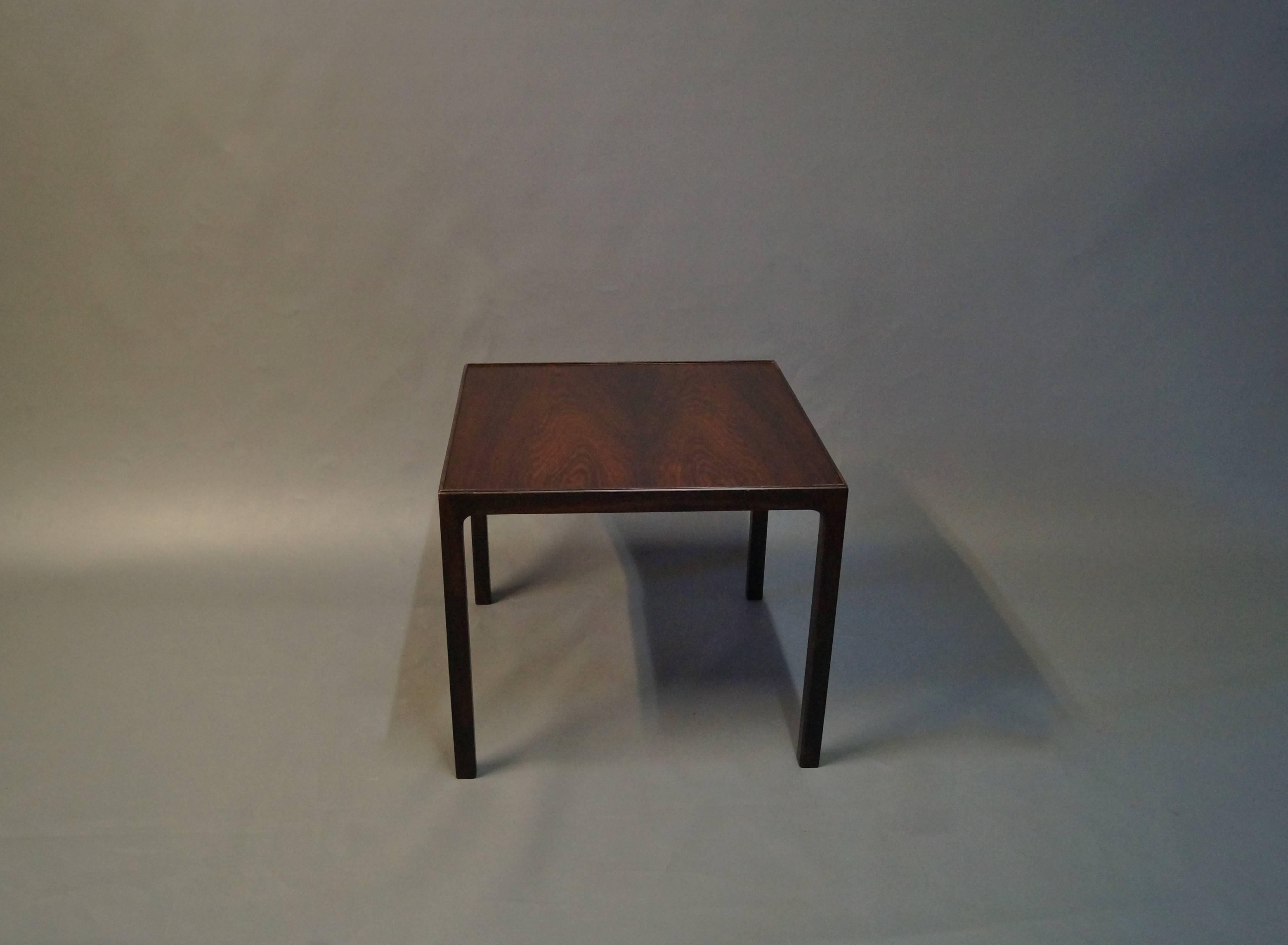 Danish Couple of Lamp Tables in Rosewood from Silkeborg Furniture Factory, 1960s