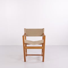 Set aus J102-Esszimmerstühlen aus massiver Eiche und hellem Canvas von Ditte und Adrian Heat