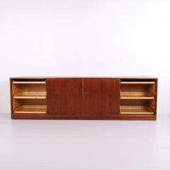 Long Low Teak Sideboard Mid Century Modern from the 1960s