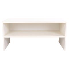 White Painted Solid Wood Desk from the 1980s