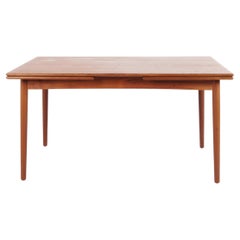 Teak Dining Table with Draw Leaf Extension and 2 Extension Leaves