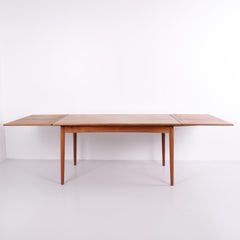 Teak Dining Table with Draw Leaf Extension and 2 Extension Leaves