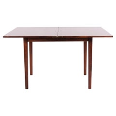 Ejner Larsen Rosewood Games Table with Folding and Rotating Top from the 1950s