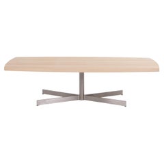 Aksel Kjersgaard Coffee Table with Light Wood Surface and Metal Frame