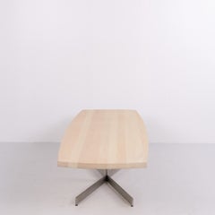 Aksel Kjersgaard Coffee Table with Light Wood Surface and Metal Frame