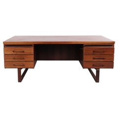 Danish Executive Desk by Henning Jensen & Torben Valeur for Dyrlund 1950s