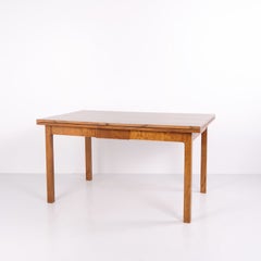 Danish Walnut Extension Dining Table by Cabinetmaker from the 1940s