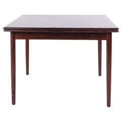 Square Rosewood Dining Table with Dutch Extension from the 1960s