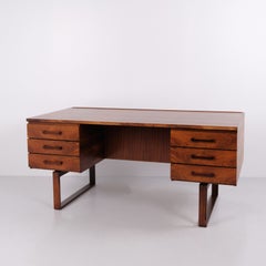Freestanding Desk in Rosewood for Dyrlund by Schou Andersen, 1950s