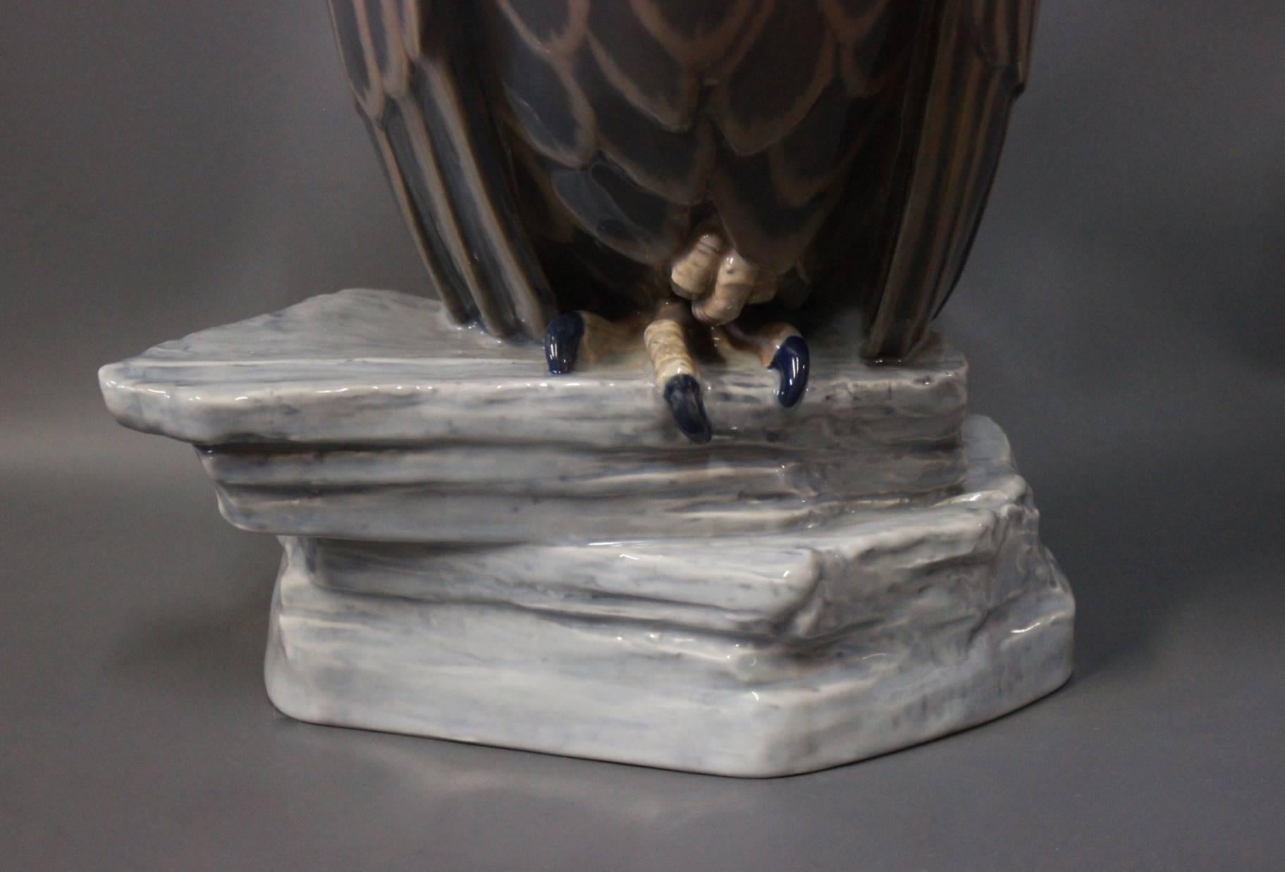 porcelain eagle sculptures