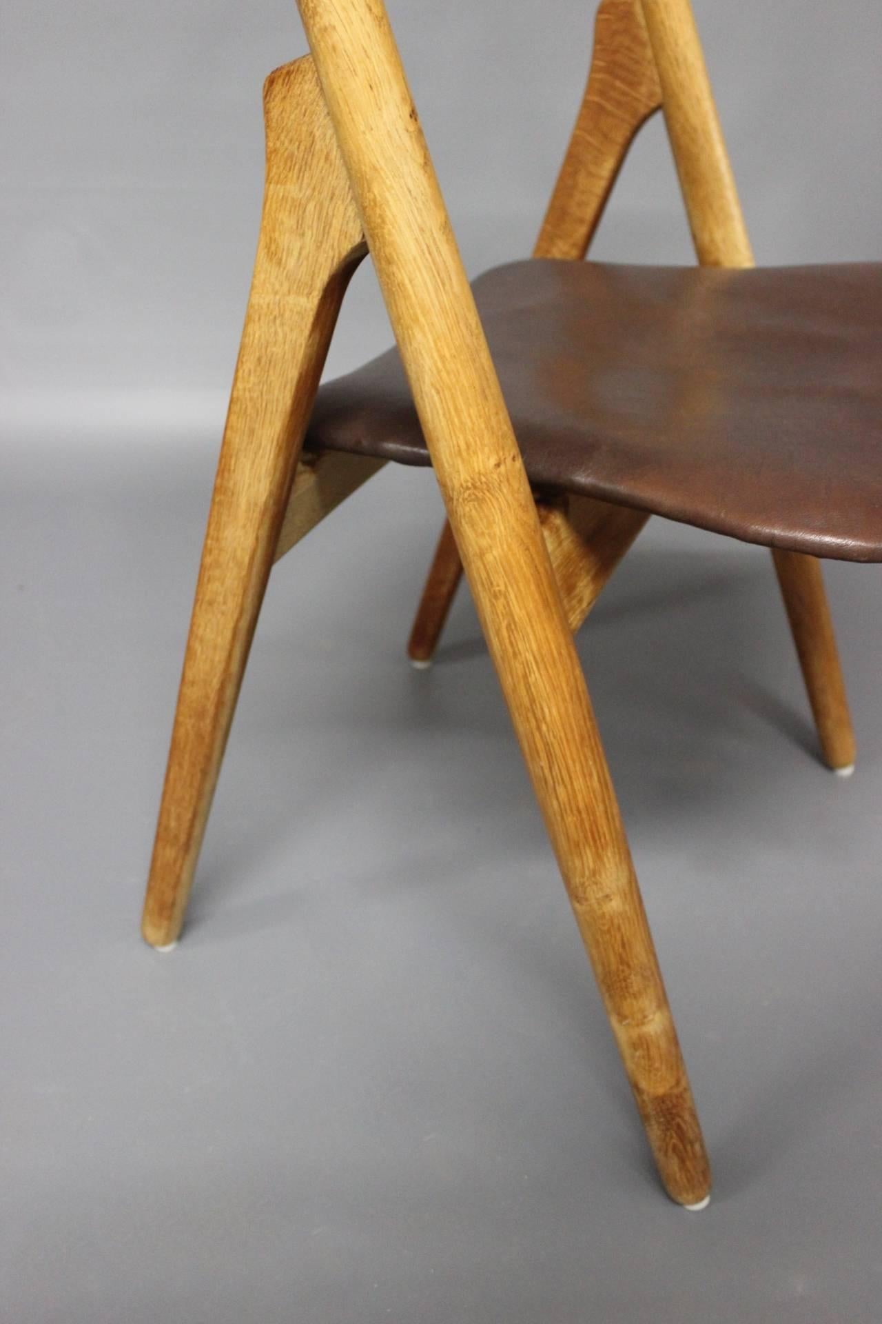 Mid-20th Century Set of Four Sawbuck Chairs, Model CH29 by Hans J. Wegner, 1960s