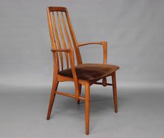 Pair of "Eva" Dining Room Armchairs by Niels Koefoed, 1960s