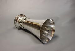 Large Cup in Hallmarked Silver by Evald Nielsen and Johannes Siggard, 1932-1960