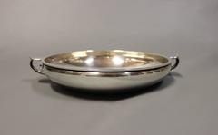 Beautiful Flat Bowl in Hallmarked Silver by Heimürger and Johannes Siggard