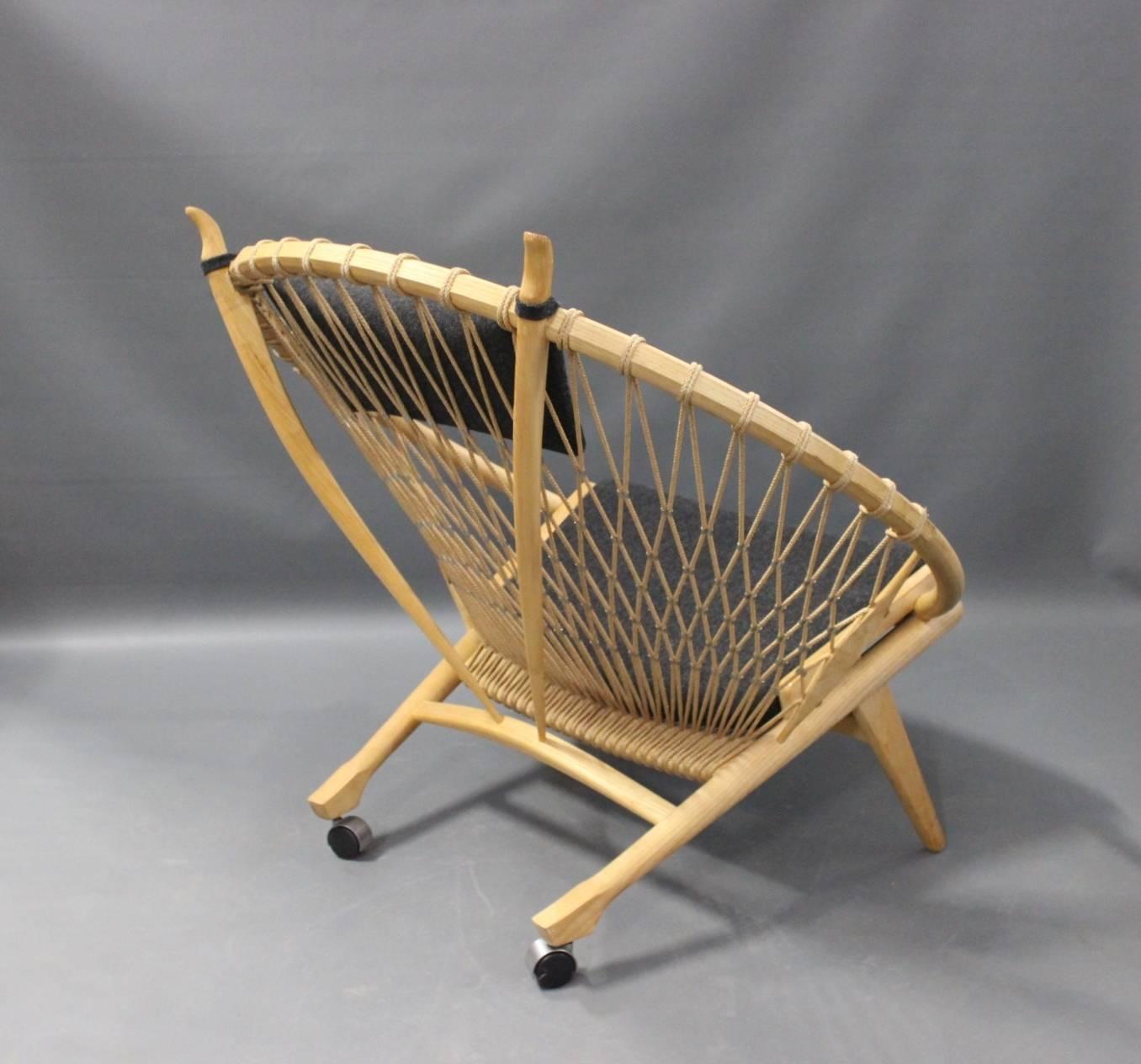 Scandinavian Modern Circle Chair, Model PP130, by Hans J. Wegner and PP Furniture, 1980s