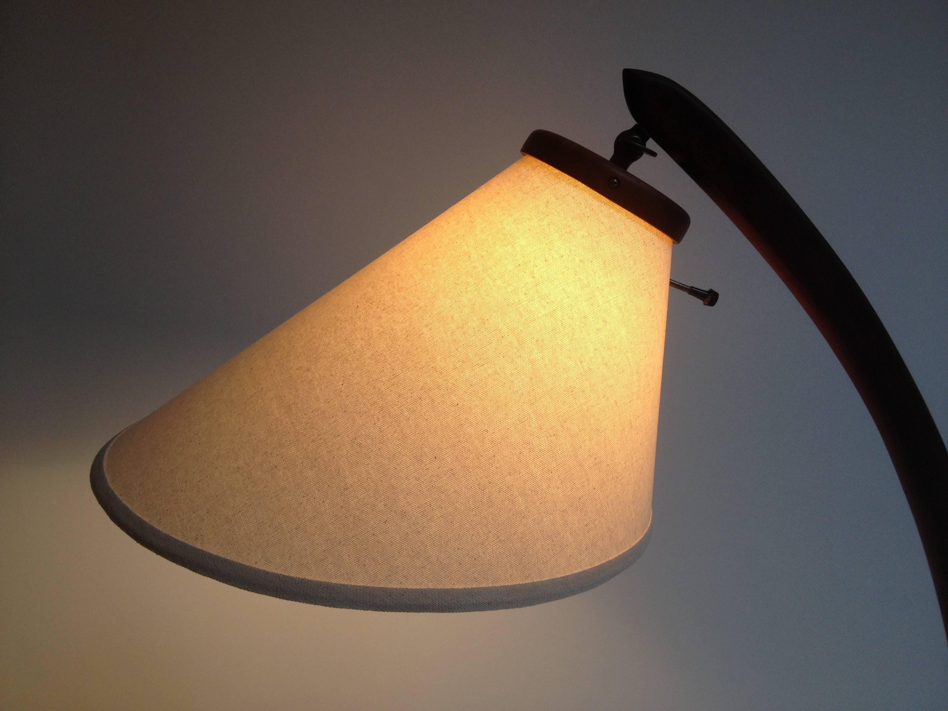 Mid-Century Modern Three-Leg Teak Floor Lamp 1