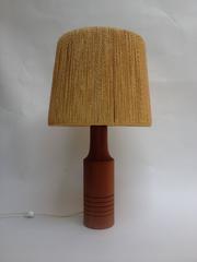 1960s Teak and Rope Table Lamp, Made in Denmark
