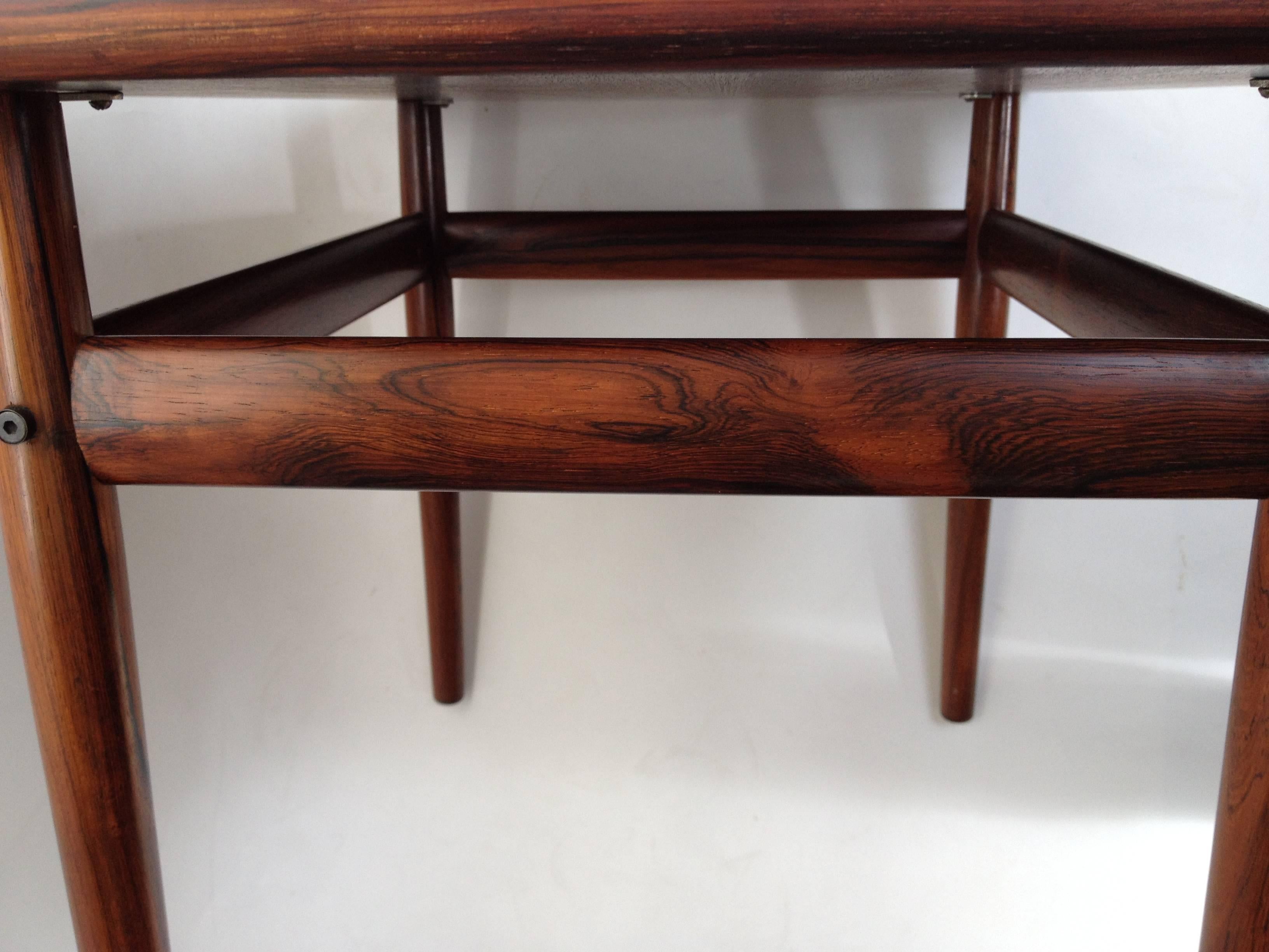 Gorgeous Midcentury Rosewood End Table Designed by Grete Jalk  For Sale 1