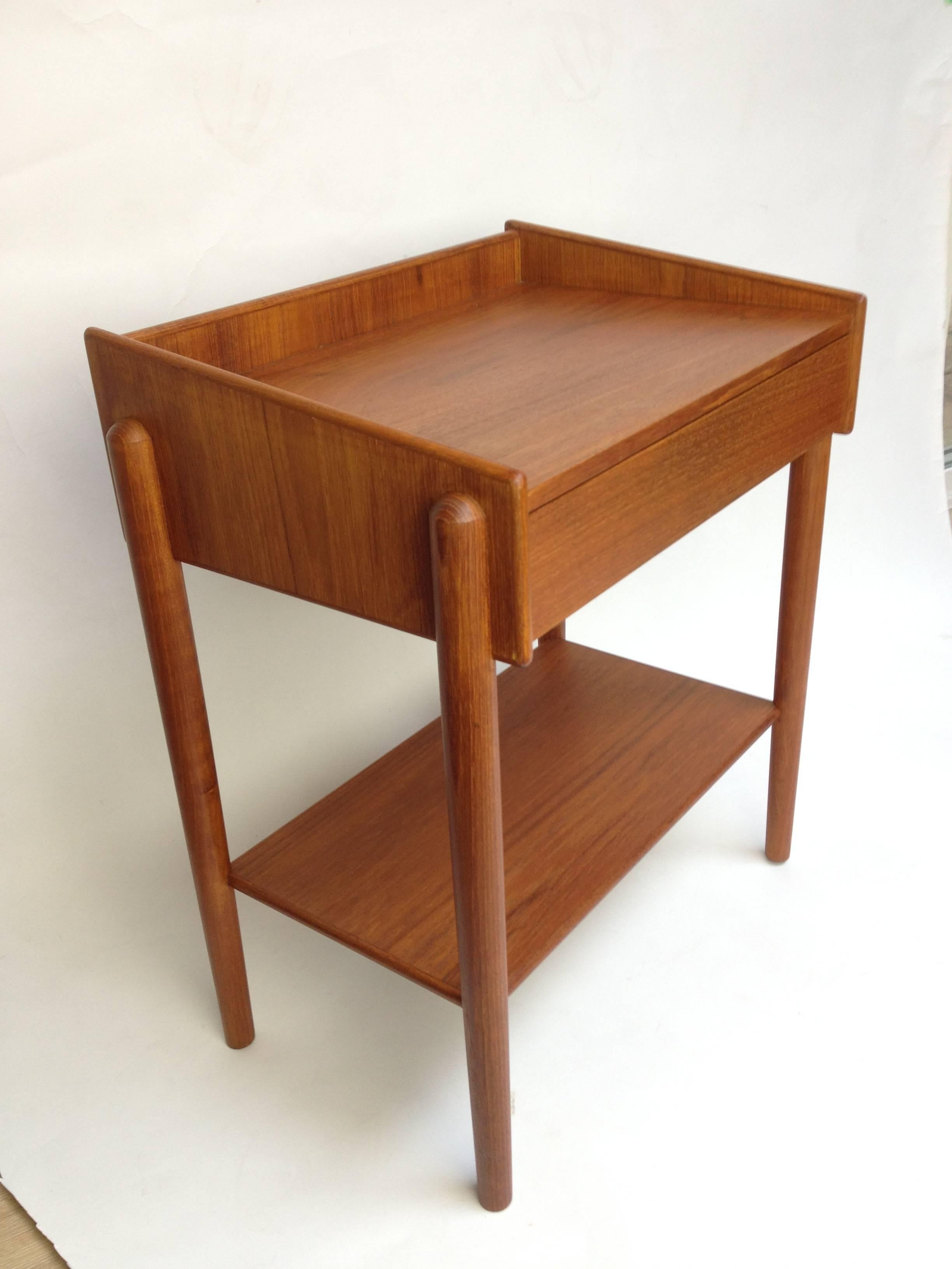 Mid-20th Century 1950s Børge Mogensen Teak Bedside Table with Drawer by Soborg